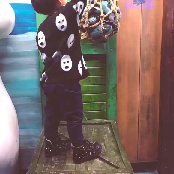 PHILIPP PLEIN Studded Leather Snow Boots kids - Picture 12 of 13